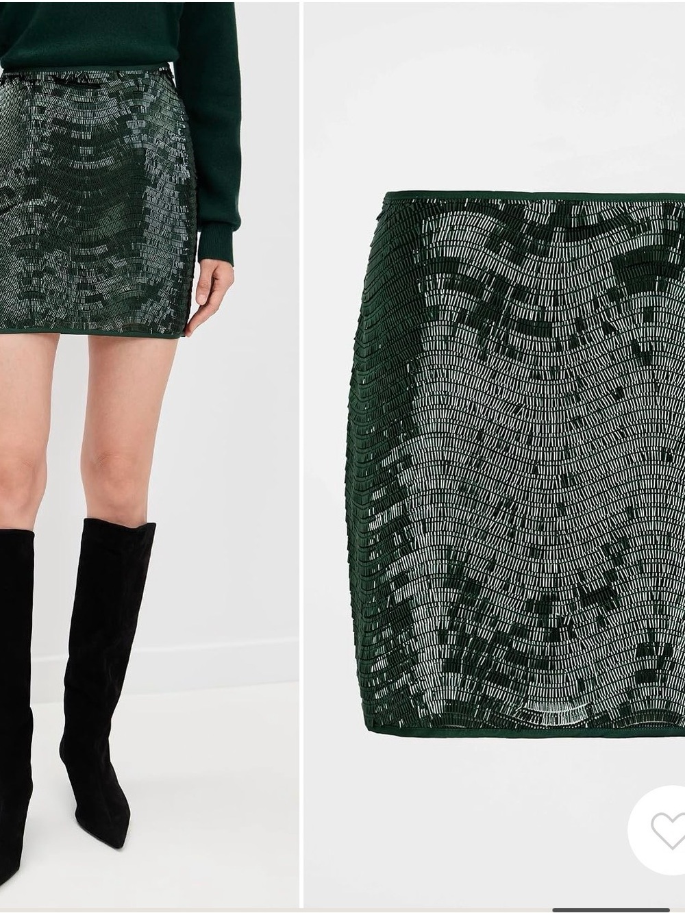 Susana Monaco Swirl Sequin Mini Skirt NWT Sz 2